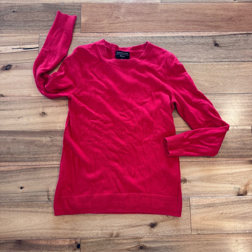 Banana republic Flipucci Classic Women’s Sweater - Red wool cashmere blend